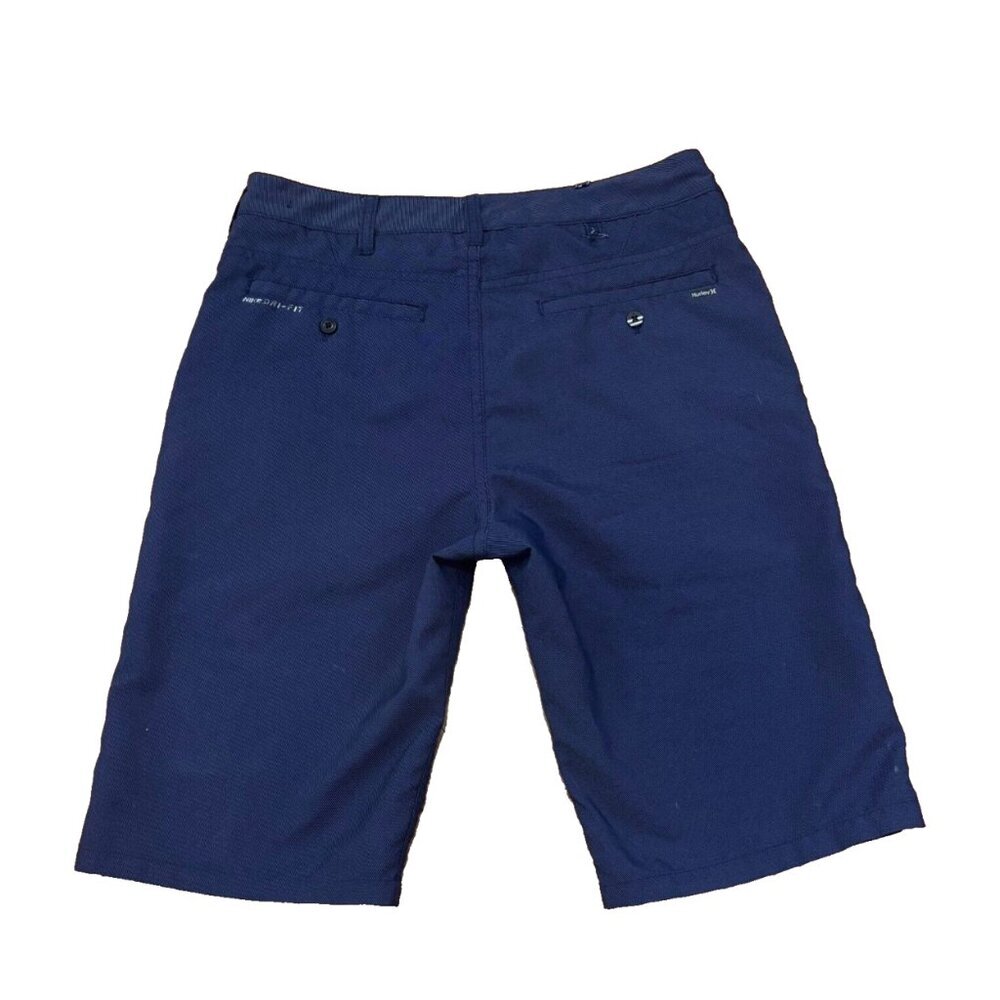Hurley Nike Men's Dri-Fit Chino Shorts Size 16 Golf Stretch Outdoors Blue Active - Picture 2 of 6